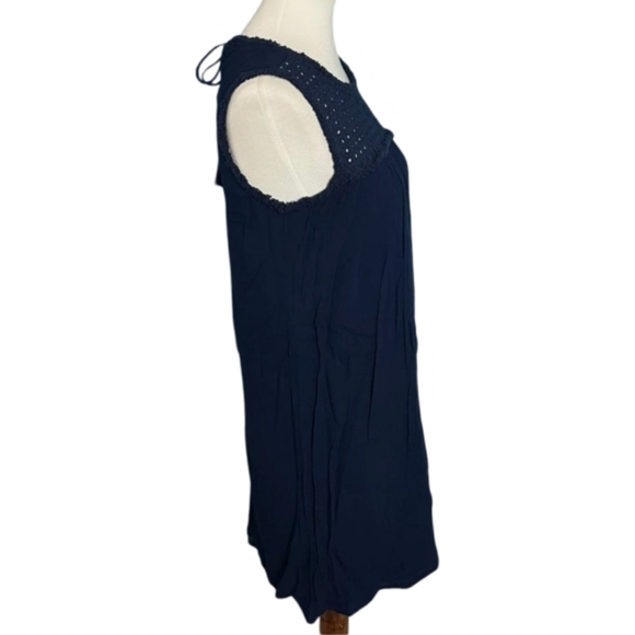 ❌Tommy Bahama Black Eyelet Cover-up Gauze Dress| Size Small | Boho Summer Beach - Picture 4 of 9